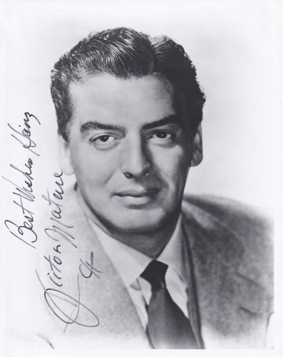 Victor mature autografo - victor,